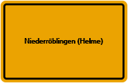 Grundbuchauszug Niederröblingen (Helme)